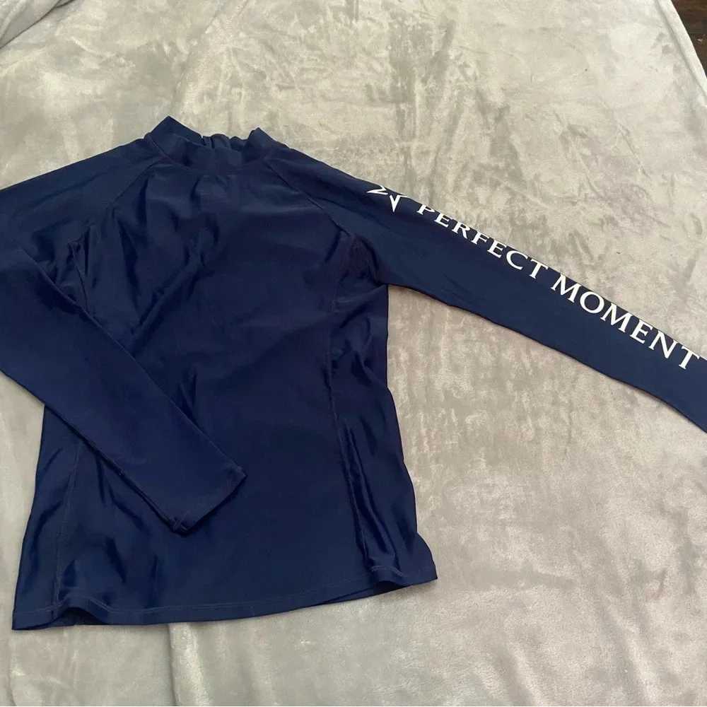 Perfect Moment Navy Blue Long Sleeve Rash Guard 21259